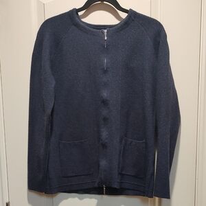 Sioni Navy Blue Cardigan Sweater
